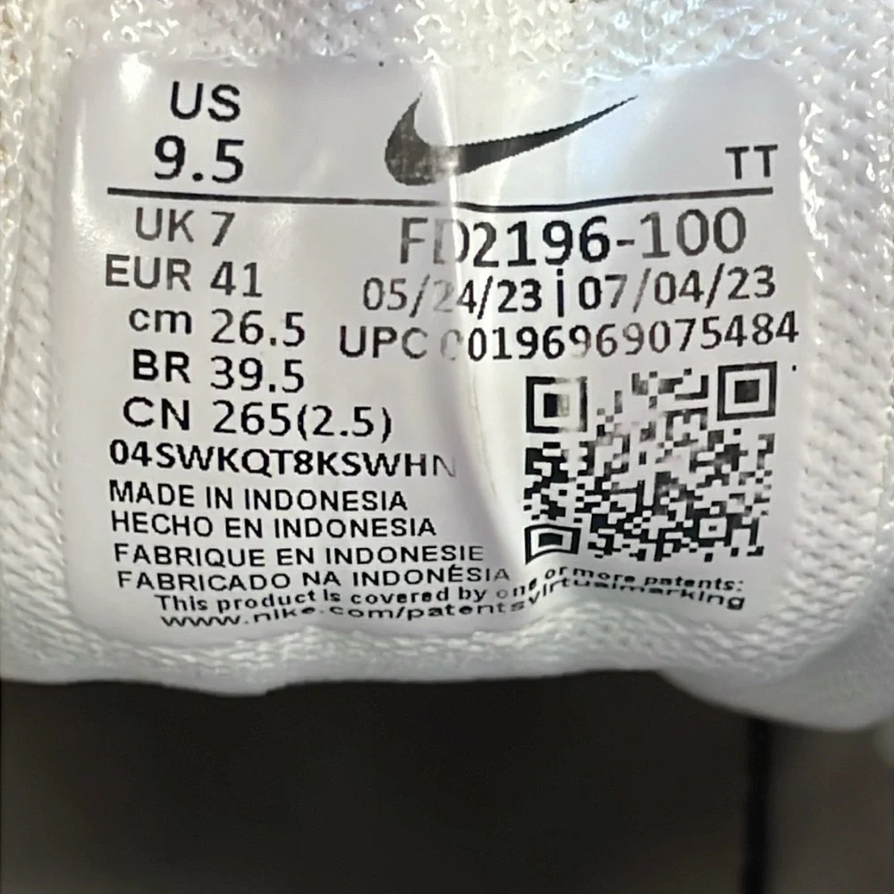 Nike Phoenix Waffle Sneakers Athletic Shoes White Sanddrift Black Womens 9.5 - Picture 11 of 15